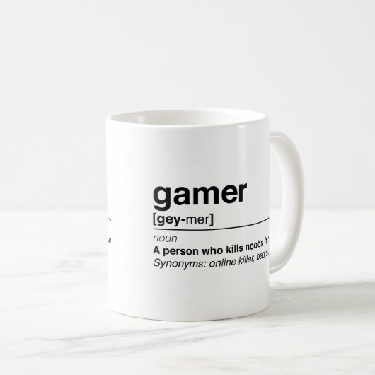 Gamerdefinition Kaffeetasse (VorderseiteRechts)
