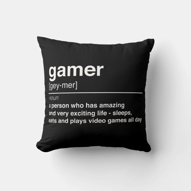 Gamerdefinition Kissen (Vorderseite)