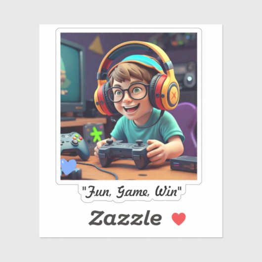 "Gamerfreude" Aufkleber (Blatt)