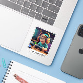 "Gamerfreude" Aufkleber (Laptop mit iPhone)
