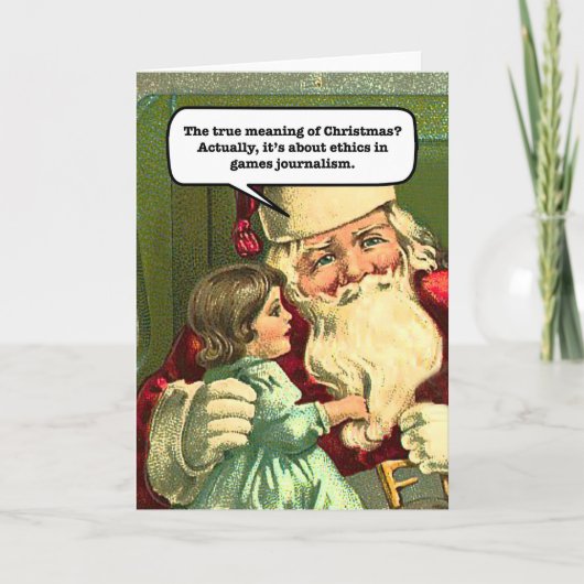 GamerGate Weihnachtskarte Feiertagskarte (Vorderseite)