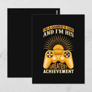 Gamerin Postkarte