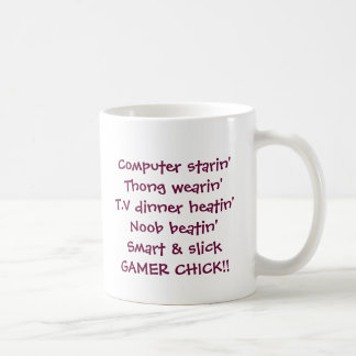 Gamermädchen-Kükenreim Kaffeetasse
