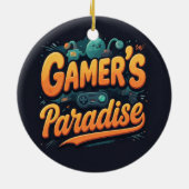Gamerparadies Keramik Ornament (Hinten)
