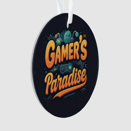 Gamerparadies Ornament (Vorderseite)