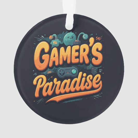 Gamerparadies Ornament (Rückseite)