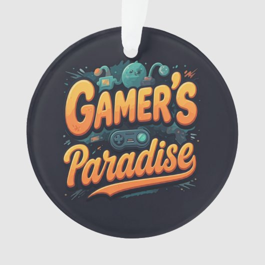 Gamerparadies Ornament (Vorderseite)