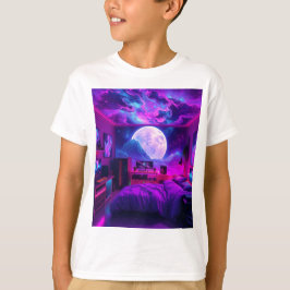 Gamer's Bedroom auf einem anderen Planet Kids T -  T-Shirt