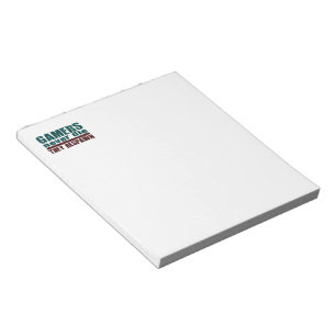 Gamers die nie… notizblock