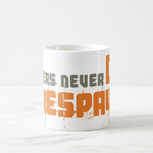Gamers die nie uns gerade Respawn Kaffeetasse (Mittel)