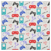 Gamers Funny Quote Video Game Controller Grafik Stoff (Muster)