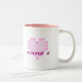 Gamers in der Liebe - Spieler 2 Zweifarbige Tasse
