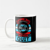 Gamers Never Quit Funny Gaming Quotes Gift For Rpg Kaffeetasse (Links)