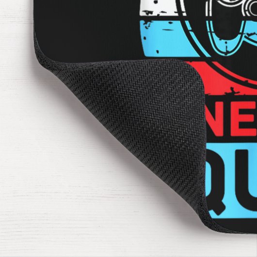 Gamers Never Quit Funny Gaming Quotes Gift For Rpg Mousepad (Ecke)