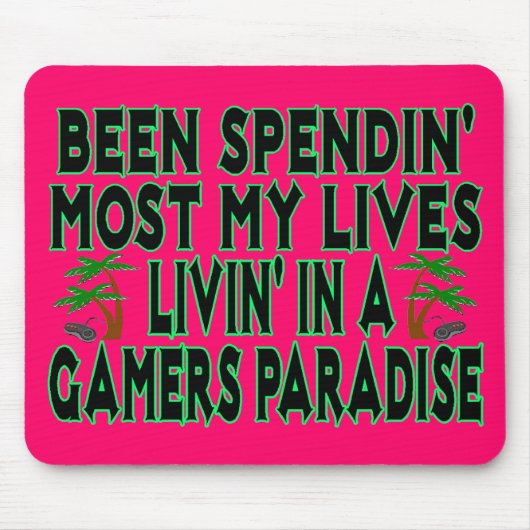 Gamers-Paradies Mousepad (Vorne)