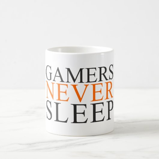 Gamers schlafen nie. Tasse (Mittel)