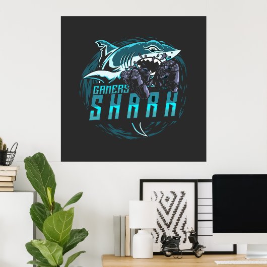 Gamers Shark | Gaming Poster (Heimbüro)
