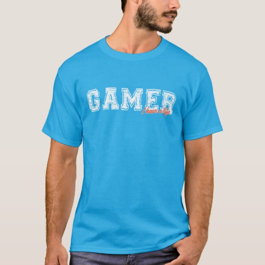 Gamers-T - Shirt: Gamer, habe ich ein Leben T-Shirt (Vorderseite)
