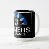 Gamers-Versicherung Zweifarbige Tasse (VorderseiteRechts)