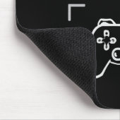 GAMER'S ZONE Minimalistisches Gaming-Mauspad Mousepad (Ecke)