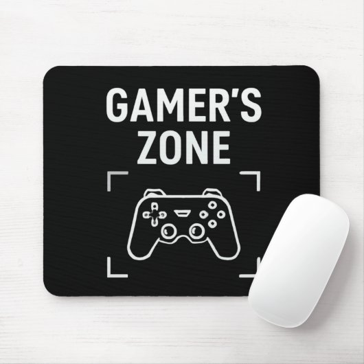 GAMER'S ZONE Minimalistisches Gaming-Mauspad Mousepad (Mit Mouse)