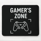 GAMER'S ZONE Minimalistisches Gaming-Mauspad Mousepad (Vorne)