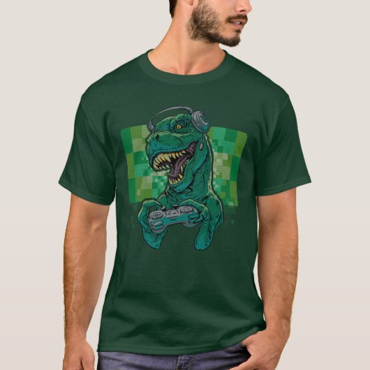 Gamersaurus Rex T-Shirt (Vorderseite)