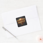 Gamersuche Quadratischer Aufkleber (Umschlag)