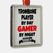 Gamertrombone-Spieler Ornament Aus Metall (Rechts)