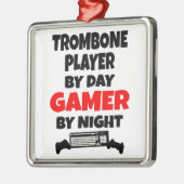 Gamertrombone-Spieler Ornament Aus Metall (Links)
