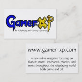 GamerXP Promo-Karte Visitenkarte (Vorne/Hinten)