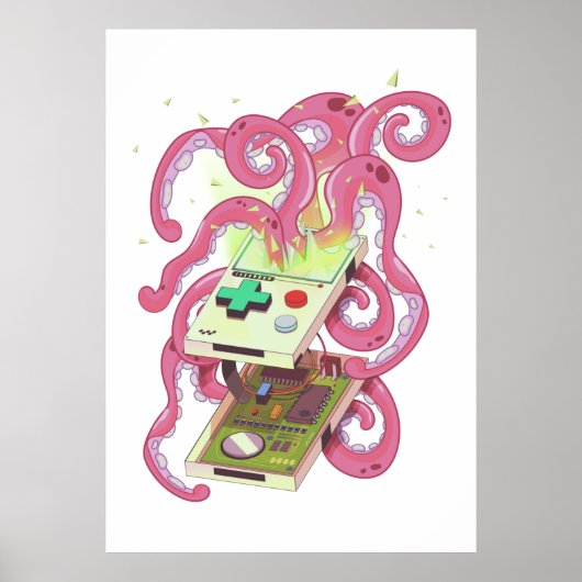 Games Console Monster Poster (Vorne)