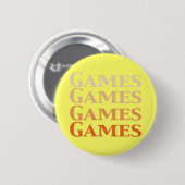 Games Games Games Games Games Games - Geschenke Button (Vorne & Hinten)