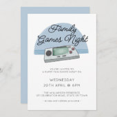 Games Night Gaming Console Gamer Einladung (Vorne/Hinten)