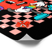 Games Valentine 67 Six Seven Funny Gamer Heart Cut Poster (Ecke)