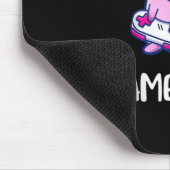 Gamesalotl Axolotl Cute Playing Video Game Mousepad (Ecke)