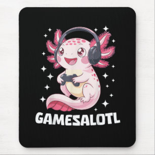 Gamesalotl Axolotl Gaming Mousepad