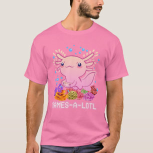 Gamesalotl Kinder Jugend Teens Girls Gamer Niedlic T-Shirt
