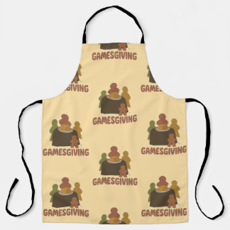 Gamesgiving Funny Erntedank Players Muster Schürze