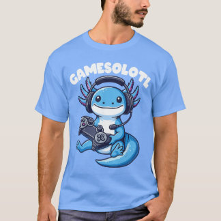 Gamesolotl Aolotl Videospieler Kawaii Anime Gesche T-Shirt