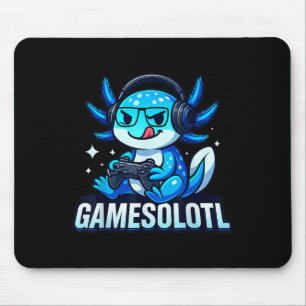 Gamesolotl Axolotl Fisch Gamer Gaming Anime Video  Mousepad