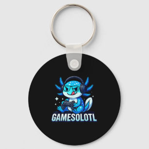 Gamesolotl Axolotl Fisch Gamer Gaming Anime Video Schlüsselanhänger
