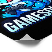 Gamesolotl Axolotl Fish Gamer Gaming Anime Video G Poster (Ecke)