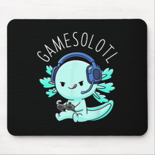 Gamesolotl Axolotl Gamer Anime Gifts Kawaii Boys G Mousepad