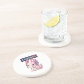 Gamesolotl - Axolotl Gamer Getränkeuntersetzer (Seite)