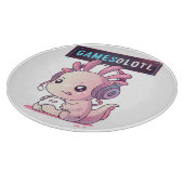 Gamesolotl - Axolotl Gamer Schneidebrett (Ecke)