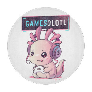 Gamesolotl - Axolotl Gamer Schneidebrett