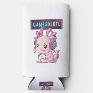 Gamesolotl - Axolotl Gamer Selters Dosenkühler