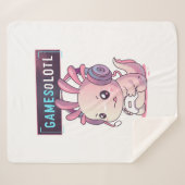 Gamesolotl - Axolotl Gamer Sherpadecke (Vorderseite (Horizontal))