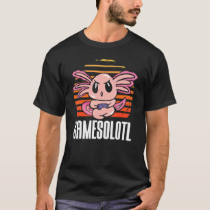 Gamesolotl Axolotl Gamer Spiele Videospiele T-Shirt